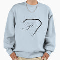 P Letter Monogram Initial Diamond Sweatshirt - Custom Art Print Men Women - T-Shirt, Sweatshirt, Hoodie