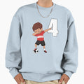 Awesome Soccer Player Number 4 Sweatshirt - Graphic Print for Adults - T-Shirt, Sweatshirt, Hoodie