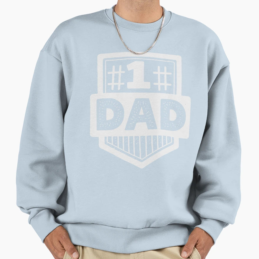 Number One Dad Sweatshirt - Aesthetic Graphic Unisex - T-Shirt, Sweatshirt, Hoodie