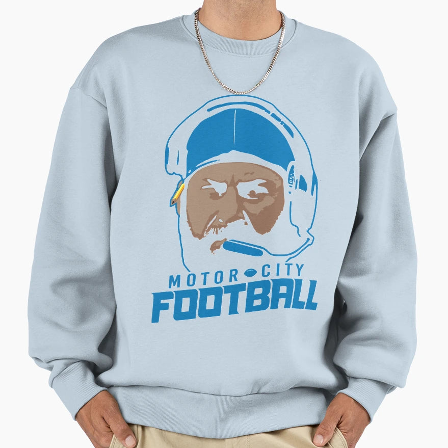 Motor City Football Sweatshirt - Graphic Print Men Women - T-Shirt, Sweatshirt, Hoodie