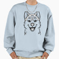 Cheerful Siberian Husky Bright Sweatshirt - Custom Art Print Men Women - T-Shirt, Sweatshirt, Hoodie
