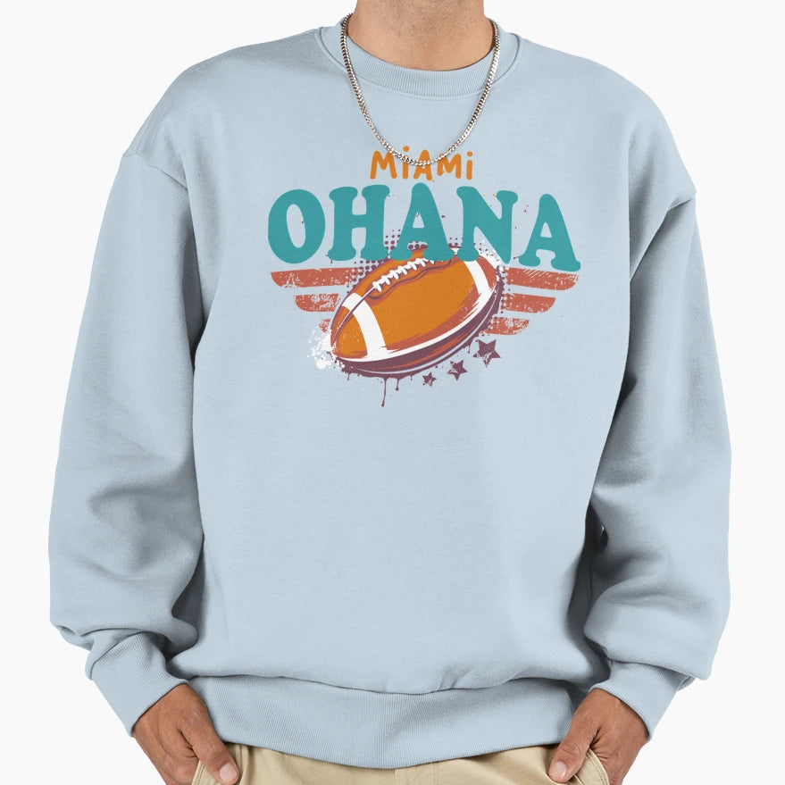 Miami Ohana Miami Dolphins Fans T-Shirt - Novelty Apparel Men Women - T-Shirt, Sweatshirt, Hoodie