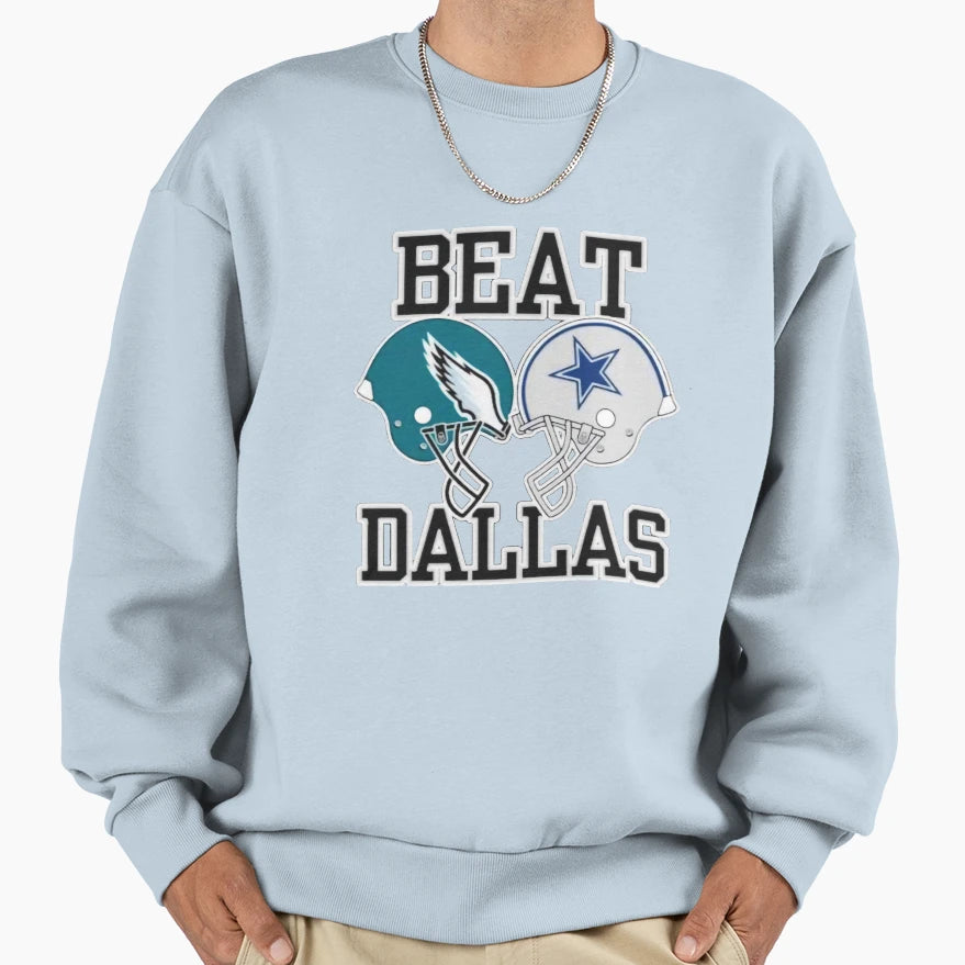 Beat Dallas Sweatshirt - Unique Graphic Unisex - T-Shirt, Sweatshirt, Hoodie