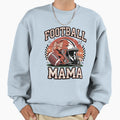 Football Mama Fall Coquette Bow Football Sweatshirt - Graphic Print Unisex - T-Shirt, Sweatshirt, Hoodie