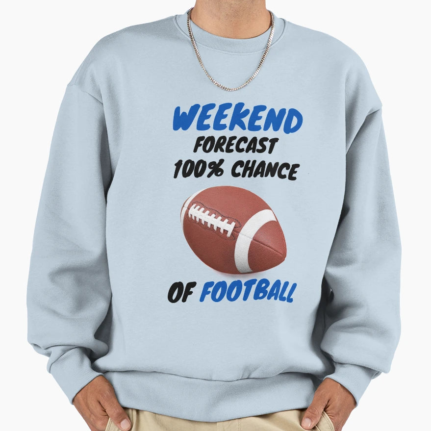 Weekend Football Sweatshirt - Minimalist Print Unisex - T-Shirt, Sweatshirt, Hoodie