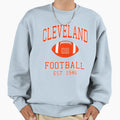 Cleveland Football Sweatshirt - Aesthetic Graphic Unisex - T-Shirt, Sweatshirt, Hoodie