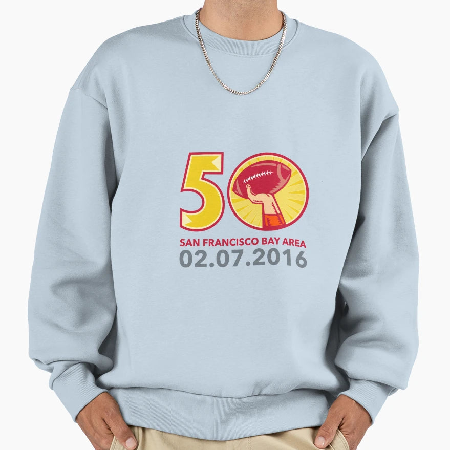 50 Pro Football Championship Sunday Sweatshirt - Minimalist Print Unisex - T-Shirt, Sweatshirt, Hoodie