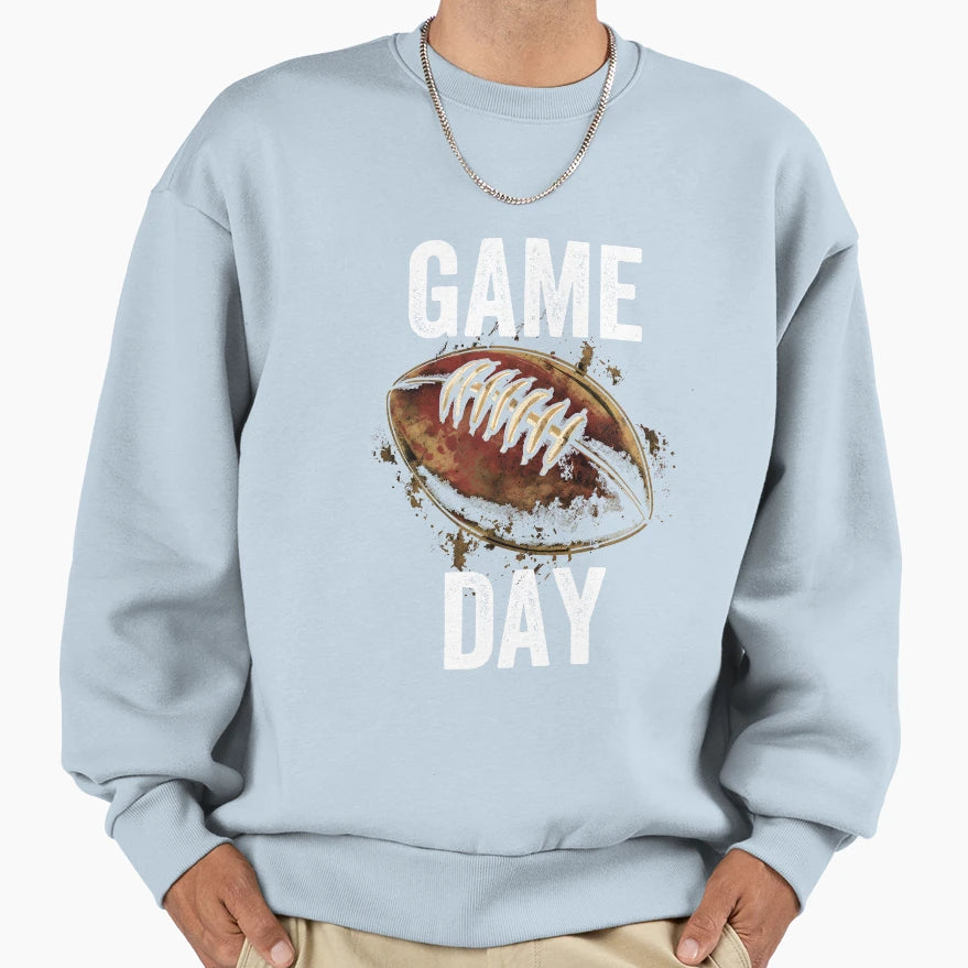 Game Day Football Sunday Sweatshirt - Aesthetic Graphic for Adults - T-Shirt, Sweatshirt, Hoodie