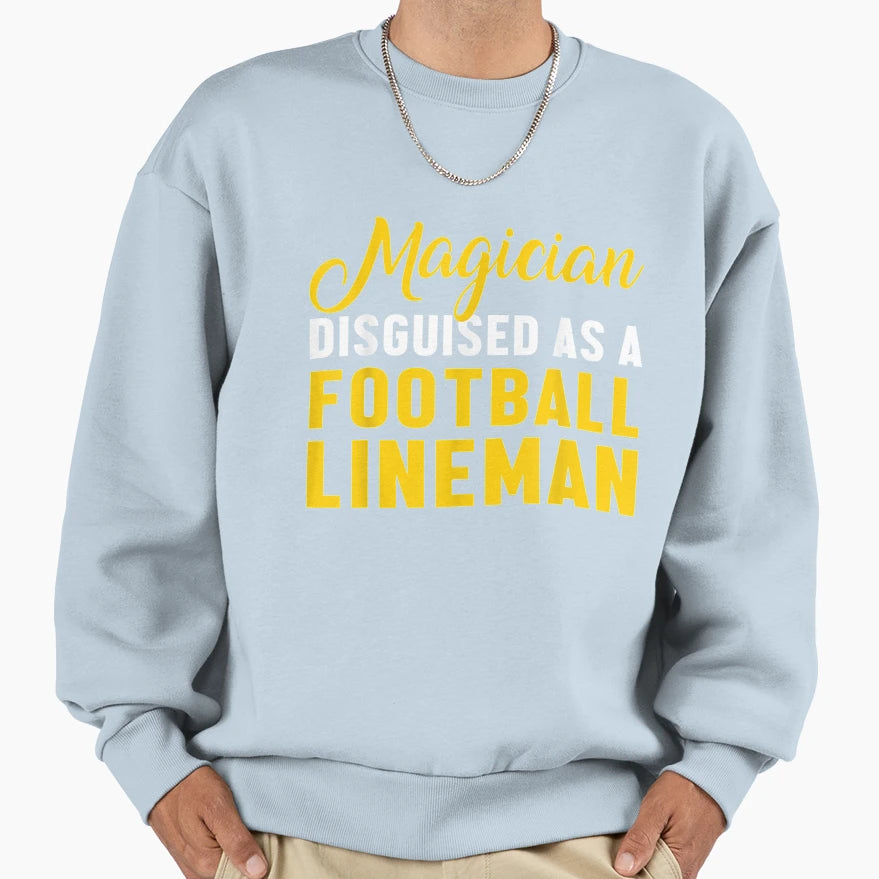 Lineman Disguised Offensive Defensive Sweatshirt - Graphic Print Men Women - T-Shirt, Sweatshirt, Hoodie