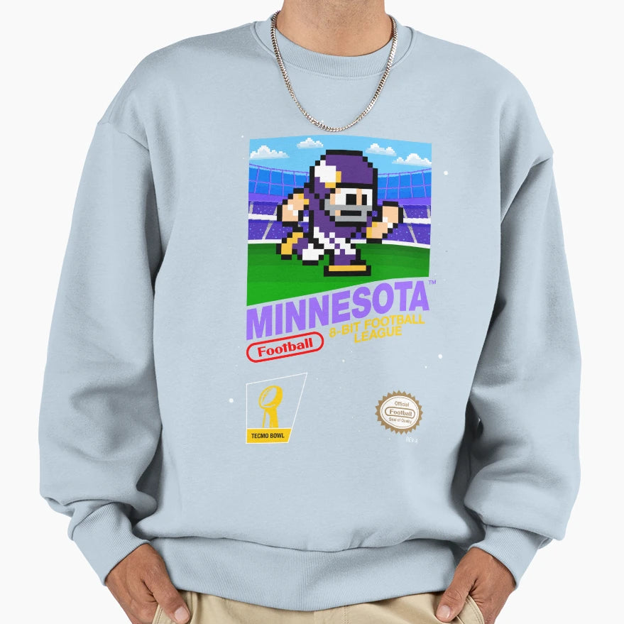 Minnesota Vikings 8 Bit Videogames Sweatshirt - Novelty Apparel Men Women - T-Shirt, Sweatshirt, Hoodie