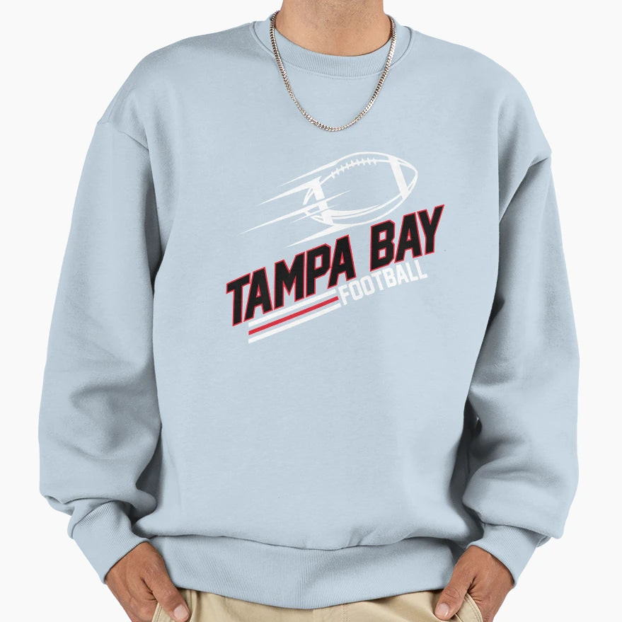 Tampa Bay Football Slants T-Shirt - Trendy Graphic Unisex - T-Shirt, Sweatshirt, Hoodie