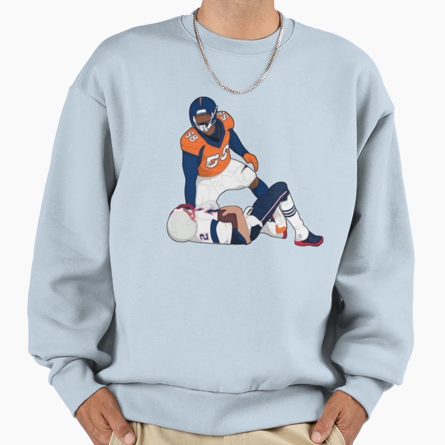 Broncos Sweatshirt - Minimalist Print for Adults - T-Shirt, Sweatshirt, Hoodie
