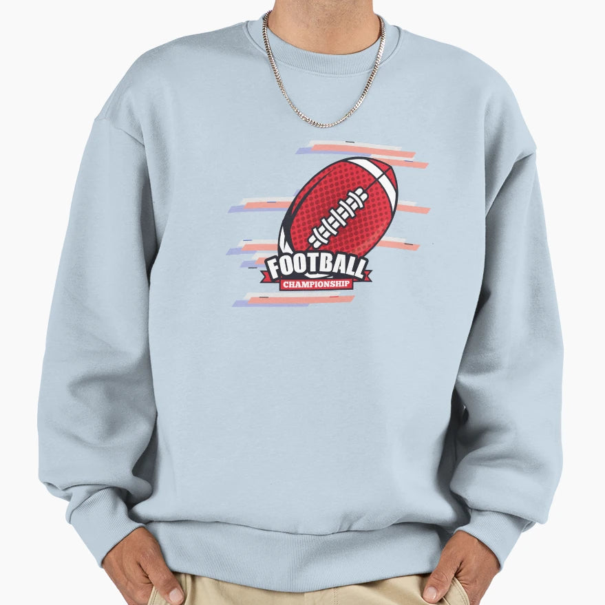 Football Championship Sweatshirt - Aesthetic Graphic Unisex - T-Shirt, Sweatshirt, Hoodie
