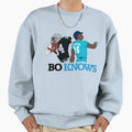 Bo Knows Playing Baseball Sweatshirt - Streetwear Style for Adults - T-Shirt, Sweatshirt, Hoodie