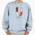 Uniform Navy Alphabet Leather Sweatshirt - Novelty Apparel Men Women - T-Shirt, Sweatshirt, Hoodie