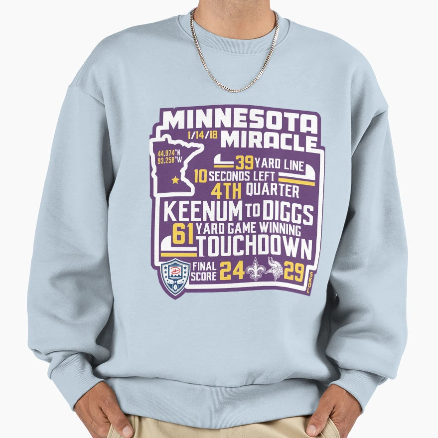 Minnesota Miracle Alternate Sweatshirt - Graphic Print Men Women - T-Shirt, Sweatshirt, Hoodie