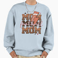 Mom Mom Mom Football Mothers Day Sweatshirt - Unique Graphic Men Women - T-Shirt, Sweatshirt, Hoodie
