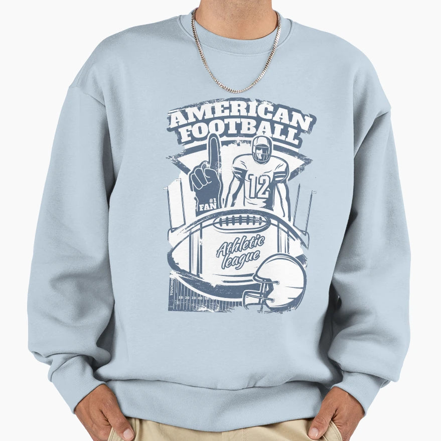 American Football Athletic League Sweatshirt - Streetwear Style for Adults - T-Shirt, Sweatshirt, Hoodie