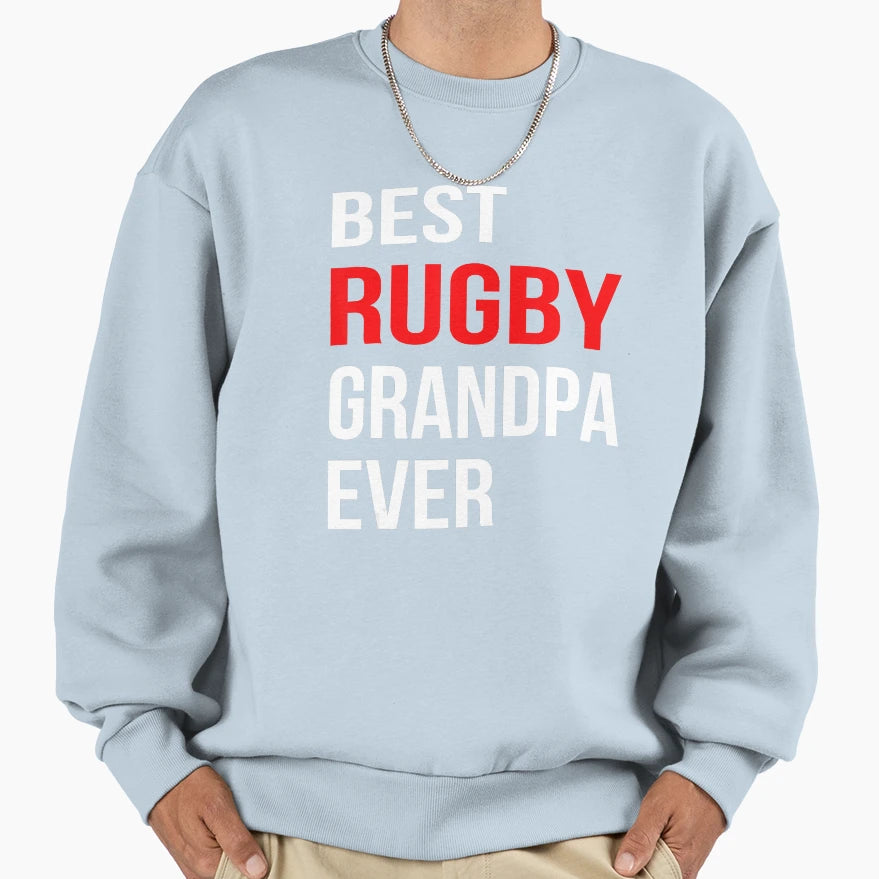 Best Rugby Grandpa Ever Rugby Family Sweatshirt - Novelty Apparel Unisex - T-Shirt, Sweatshirt, Hoodie