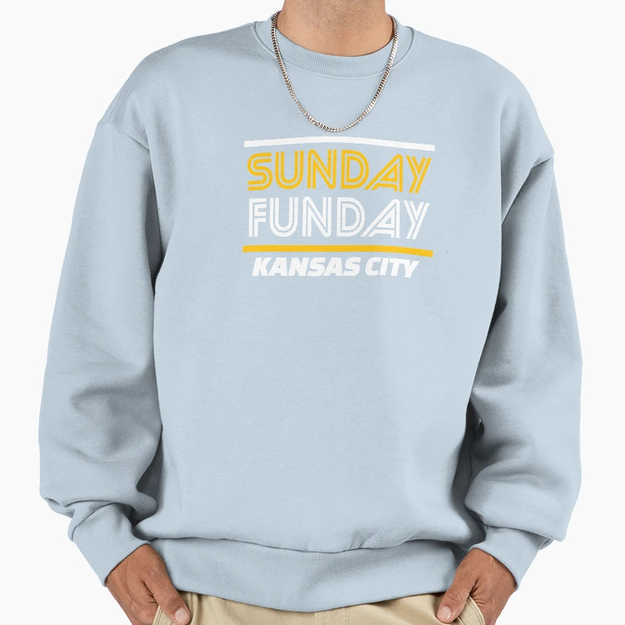 Sunday Funday 2021 Kc Kansas City T-Shirt - Casual Everyday Wear Men Women - T-Shirt, Sweatshirt, Hoodie