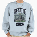 Seattle 2026 Space Needle Stadium T-Shirt - Trendy Graphic for Adults - T-Shirt, Sweatshirt, Hoodie