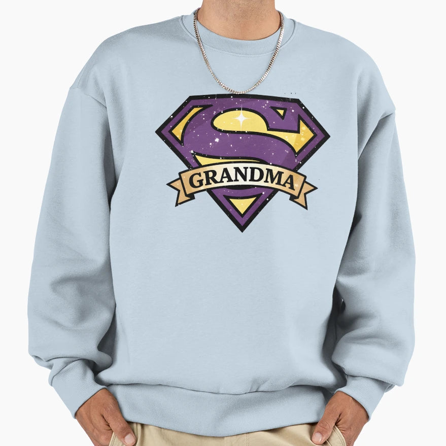 Grandma Hero Super Grandma Badge T-Shirt - Unique Graphic for Adults - T-Shirt, Sweatshirt, Hoodie