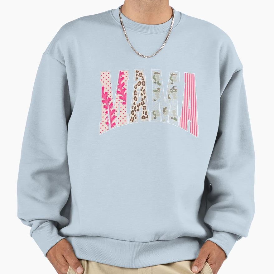 Baseball Mama Sweatshirt - Streetwear Style for Adults - T-Shirt, Sweatshirt, Hoodie