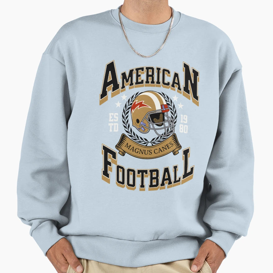 Touch Down Lets American Sweatshirt - Fun Novelty Design for Adults - T-Shirt, Sweatshirt, Hoodie