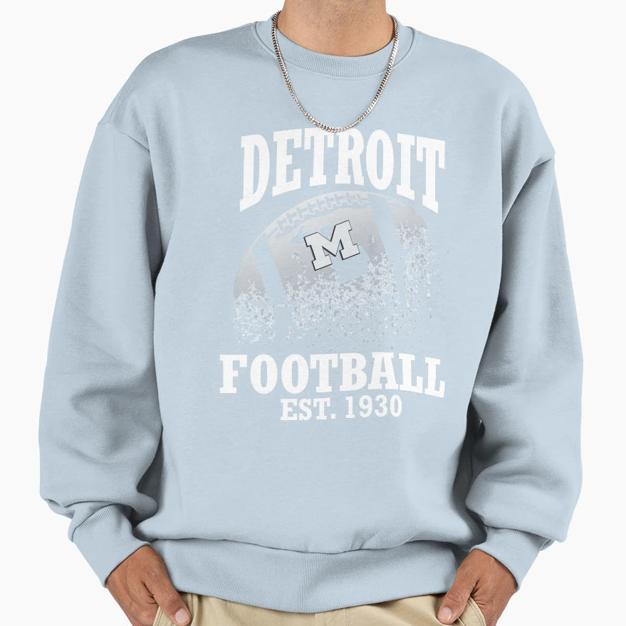 Detroit Football M Sweatshirt - Streetwear Style for Adults - T-Shirt, Sweatshirt, Hoodie