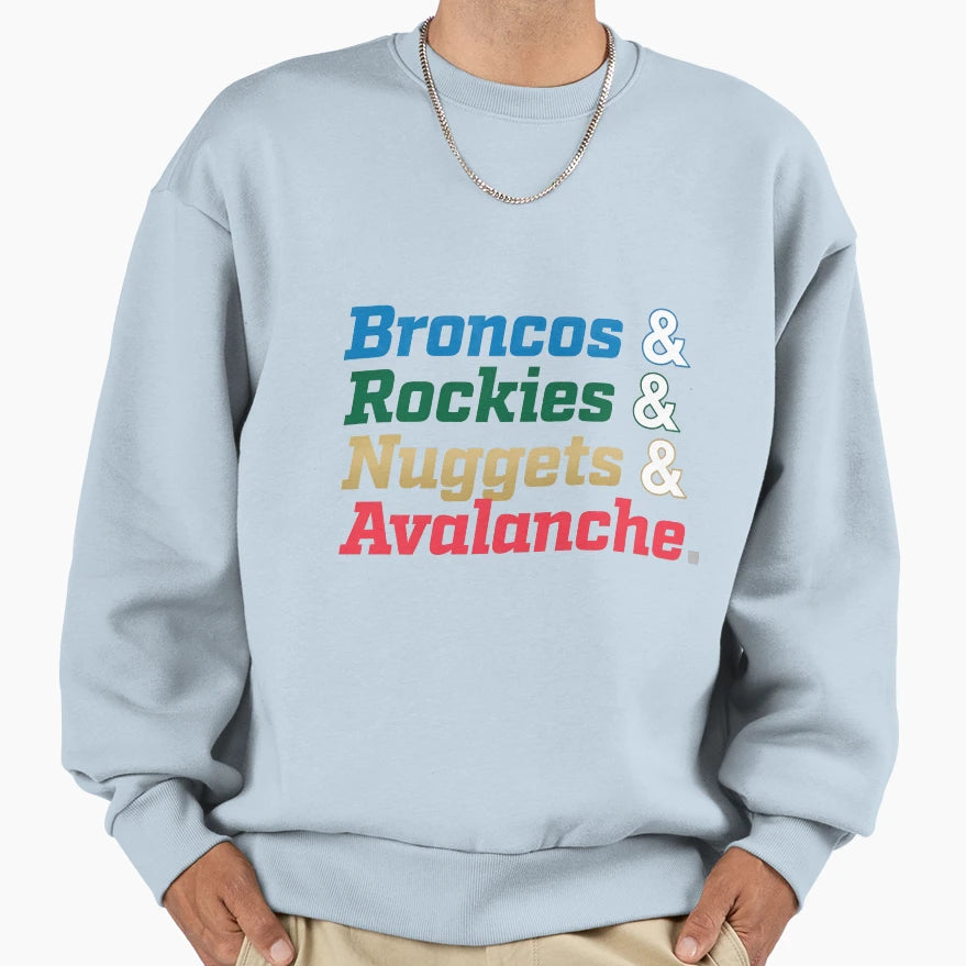 Colorado Sports Sweatshirt - Trendy Graphic Unisex - T-Shirt, Sweatshirt, Hoodie