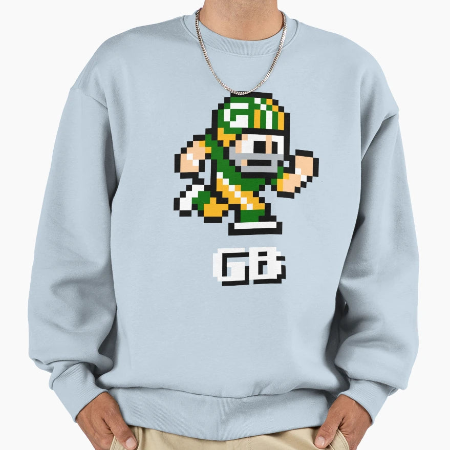 Green Bay Packers Tecmo Super Sweatshirt - Aesthetic Graphic Men Women - T-Shirt, Sweatshirt, Hoodie