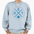 Detroit Football Emblem Det Sweatshirt - Streetwear Style Men Women - T-Shirt, Sweatshirt, Hoodie