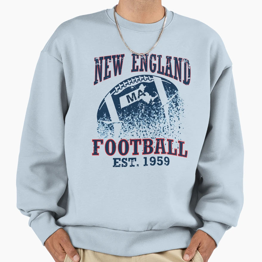 New England Football Sweatshirt - Fun Novelty Design Unisex - T-Shirt, Sweatshirt, Hoodie