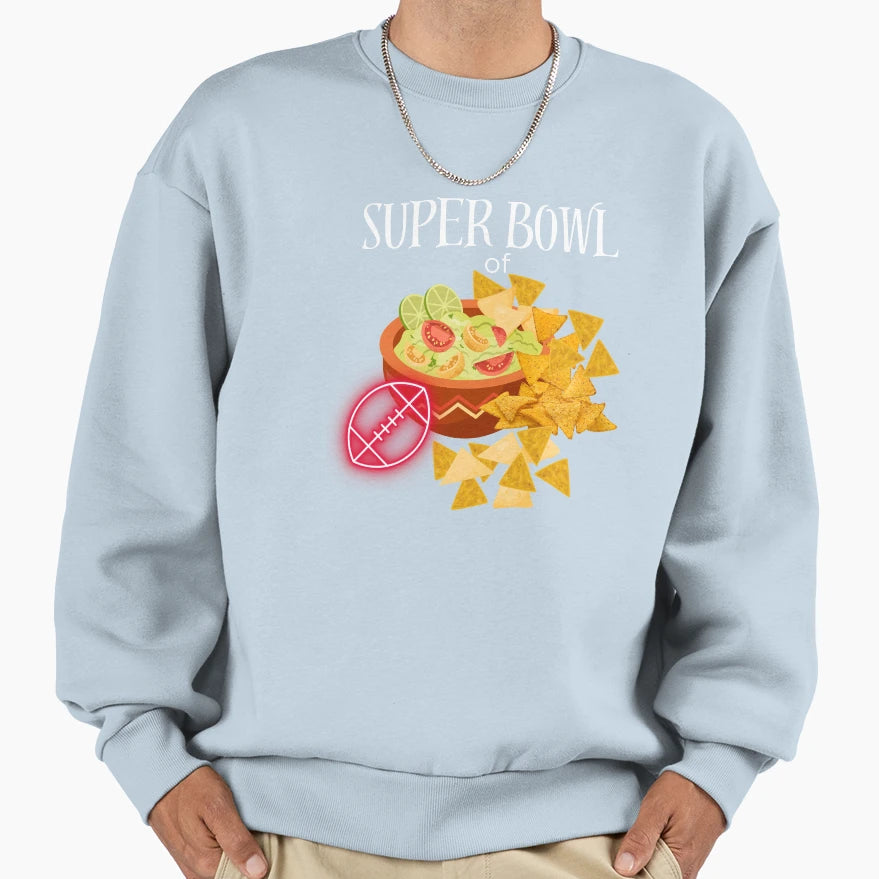 Super Bowl Nachos Sweatshirt - Trendy Graphic Men Women - T-Shirt, Sweatshirt, Hoodie