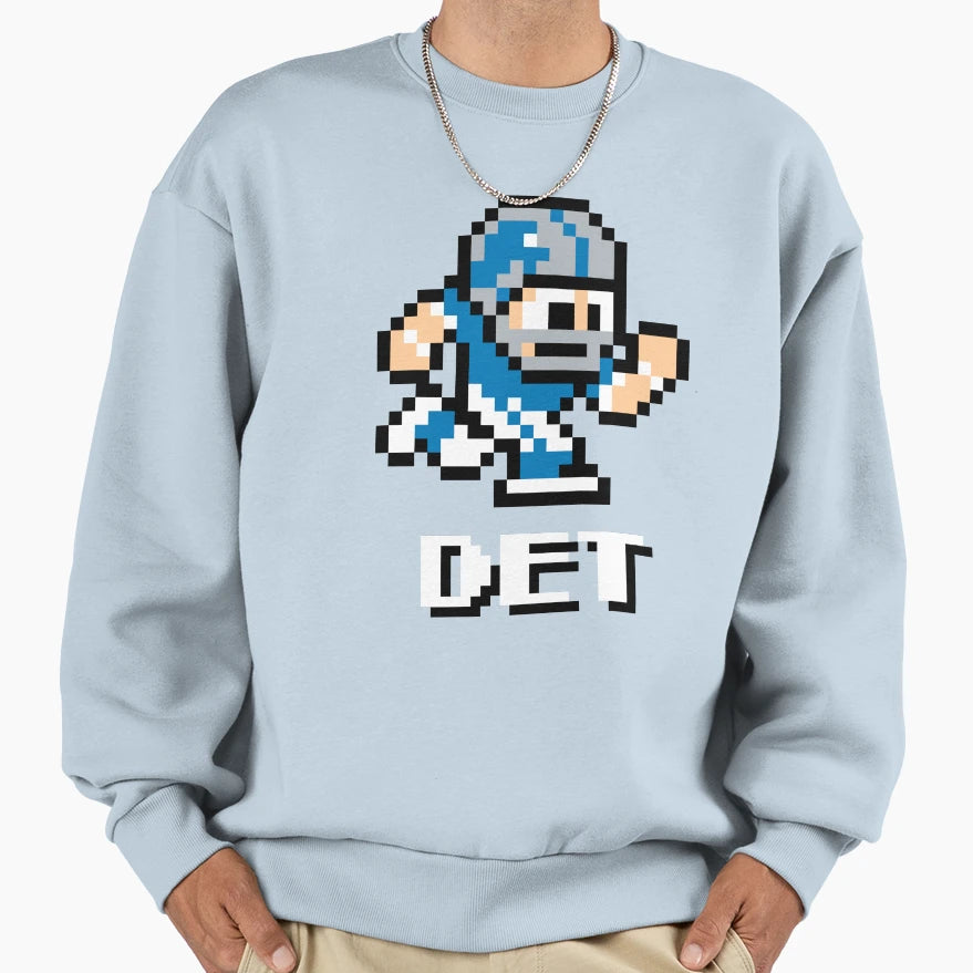 Detroit Lions Tecmo Super Bowl Sweatshirt - Novelty Apparel Men Women - T-Shirt, Sweatshirt, Hoodie