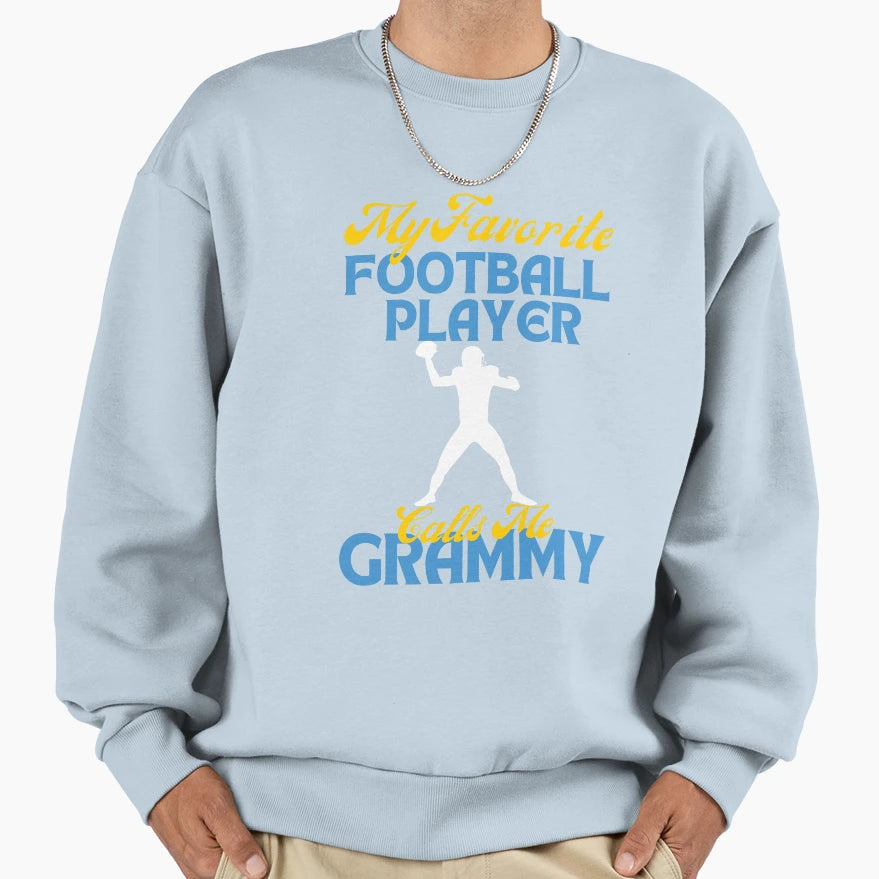 My Favorite Football Player Calls Sweatshirt - Minimalist Print Men Women - T-Shirt, Sweatshirt, Hoodie