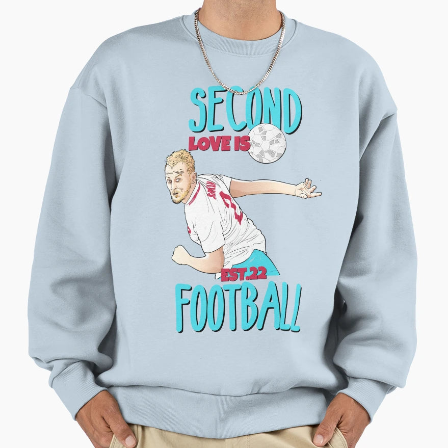 Second Love Is Footbal Sweatshirt - Fun Novelty Design for Adults - T-Shirt, Sweatshirt, Hoodie