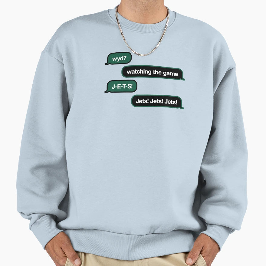 Wyd Text Message Sweatshirt - Graphic Print for Adults - T-Shirt, Sweatshirt, Hoodie