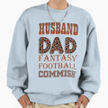 Husband Dad Fantasy Football Sweatshirt - Fun Novelty Design for Adults - T-Shirt, Sweatshirt, Hoodie