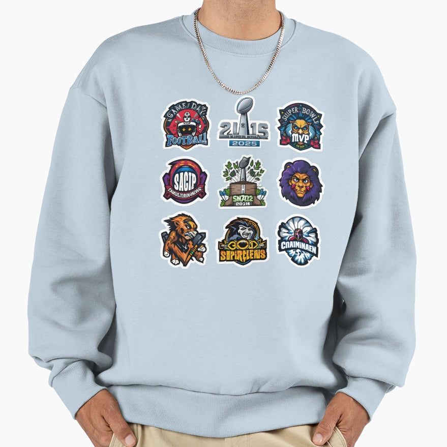 Super Bowl 2025 Collection Sweatshirt - Unique Graphic Unisex - T-Shirt, Sweatshirt, Hoodie