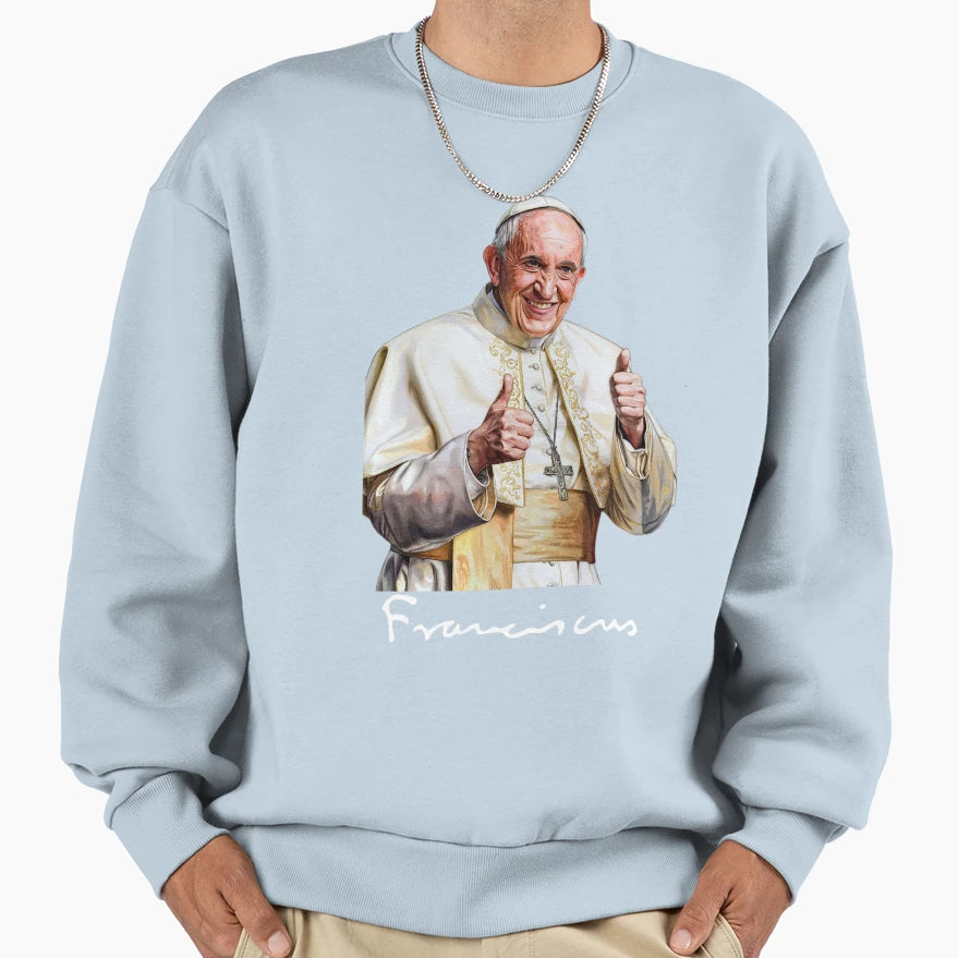 Pip Pope Francis Sweatshirt - Graphic Print for Adults - T-Shirt, Sweatshirt, Hoodie