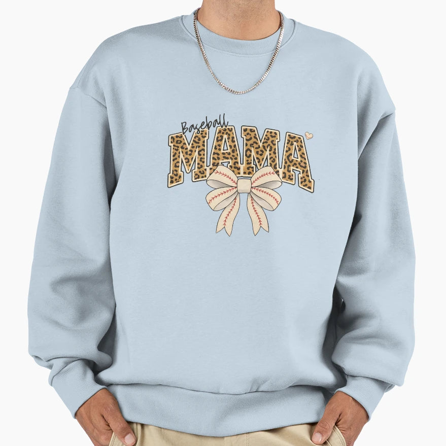 Baseball Mama Sweatshirt - Graphic Print Men Women - T-Shirt, Sweatshirt, Hoodie