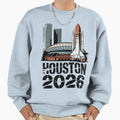 Houston 2026 Space Shuttle Football V12 T-Shirt - Novelty Apparel Men Women - T-Shirt, Sweatshirt, Hoodie