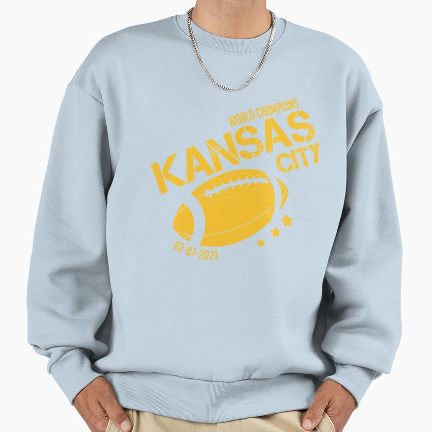 Kansas City World Champions Sweatshirt - Custom Art Print Men Women - T-Shirt, Sweatshirt, Hoodie