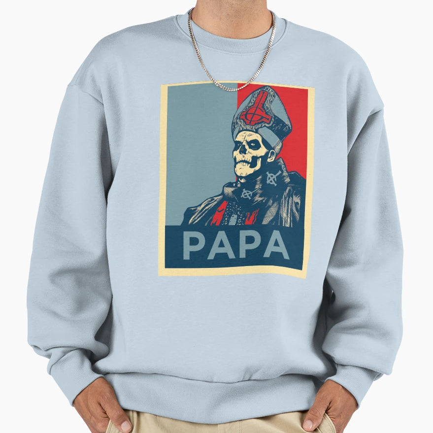 Ghost Papa Hope Sweatshirt - Custom Art Print Men Women - T-Shirt, Sweatshirt, Hoodie