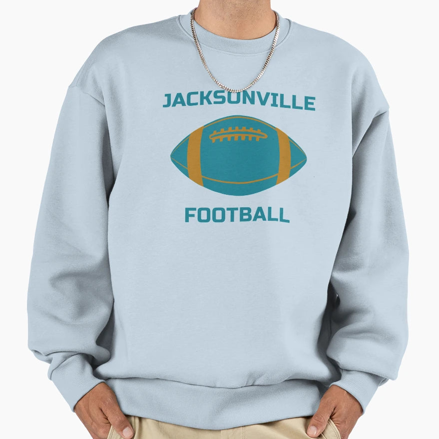 Jacksonville Football Colours Sweatshirt - Fun Novelty Design for Adults - T-Shirt, Sweatshirt, Hoodie