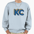 Kc Blue And Gold Sweatshirt - Minimalist Print for Adults - T-Shirt, Sweatshirt, Hoodie