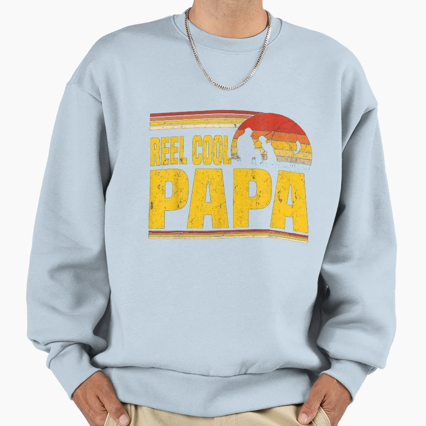 Real Papa Gift Fathers Day Gift Sweatshirt - Minimalist Print for Adults - T-Shirt, Sweatshirt, Hoodie