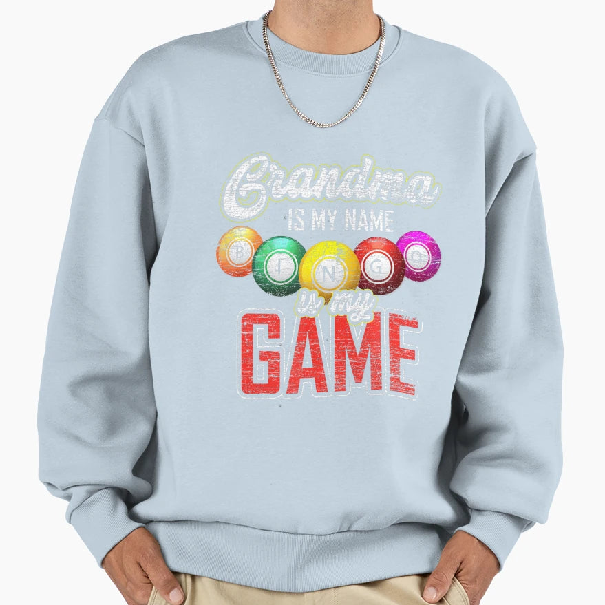 Funny Retired Grandma Is My Name Sweatshirt - Minimalist Print for Adults - T-Shirt, Sweatshirt, Hoodie