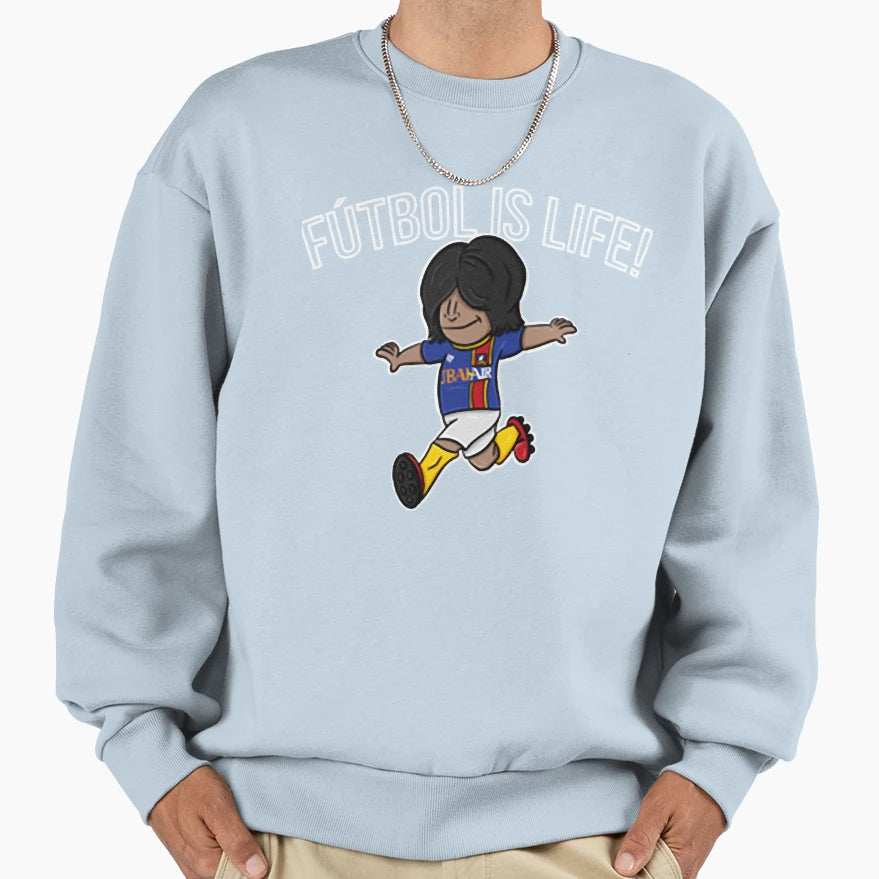 Who Loves World Futbol Is Life Sweatshirt - Fun Novelty Design Men Women - T-Shirt, Sweatshirt, Hoodie